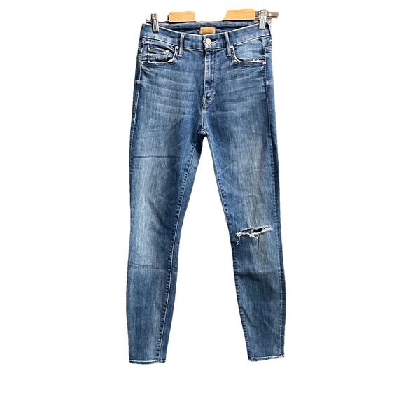 Mother High Waisted Looker High Five Distressed Skinny Women's Jeans Size 27 - Picture 1 of 6